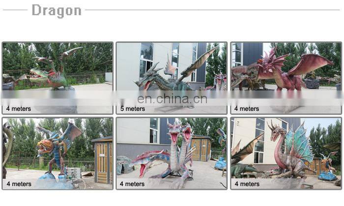 Indoor Playground High Simulation Model Mechanical Dragon
