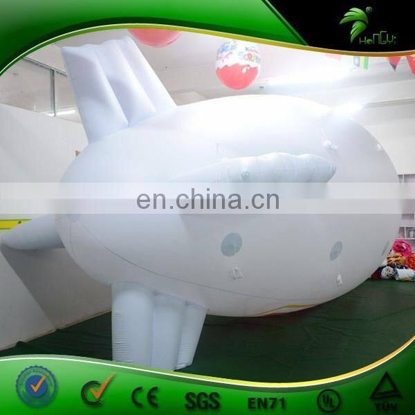 White Inflatable Boat seaplane/Blimp/Airship Custom Model RC Flying Boat