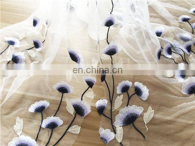 new design custom 3d lace fabric for wedding dress/ladies dress