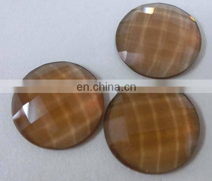 flat back Mirror beads can add holes special clothing button