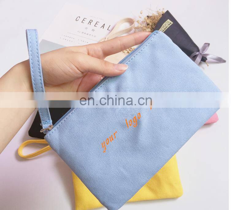 cheap custom canvas coin purse small buggy pouch cute card case for daily life