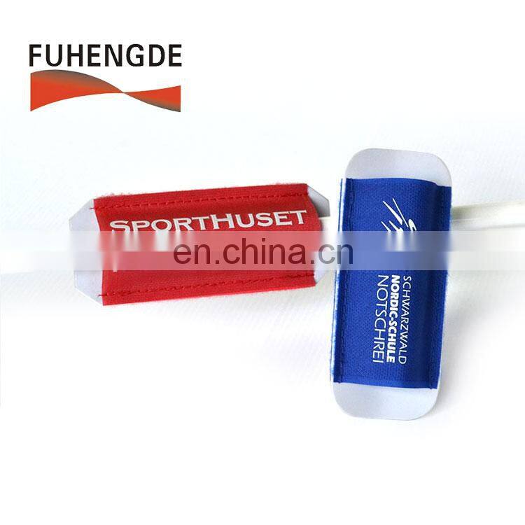 Eco-friendly adjustable rubber/EVA ski sleeve with silk printing ski holder for skiing