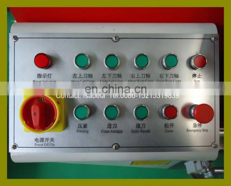 Full automatic mullion end milling machine for Aluminum and PVC profile window door