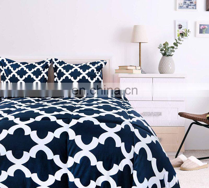 Wholesale digital print bed sheet bedding set 100% polyester for living room