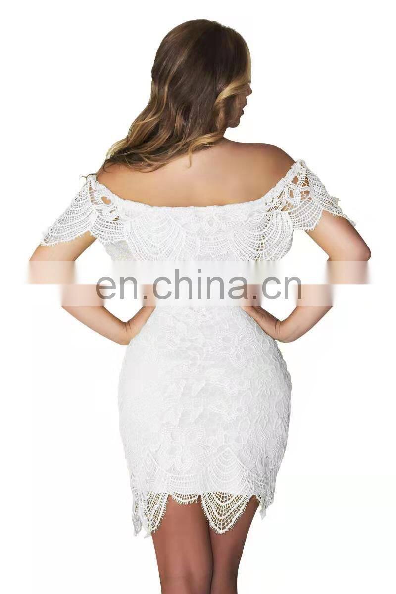 Fashion women sexy tight lace dress