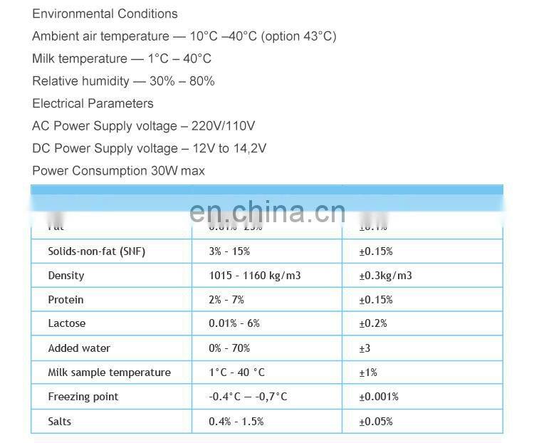 automatic milk analizador de leche analyser for sale