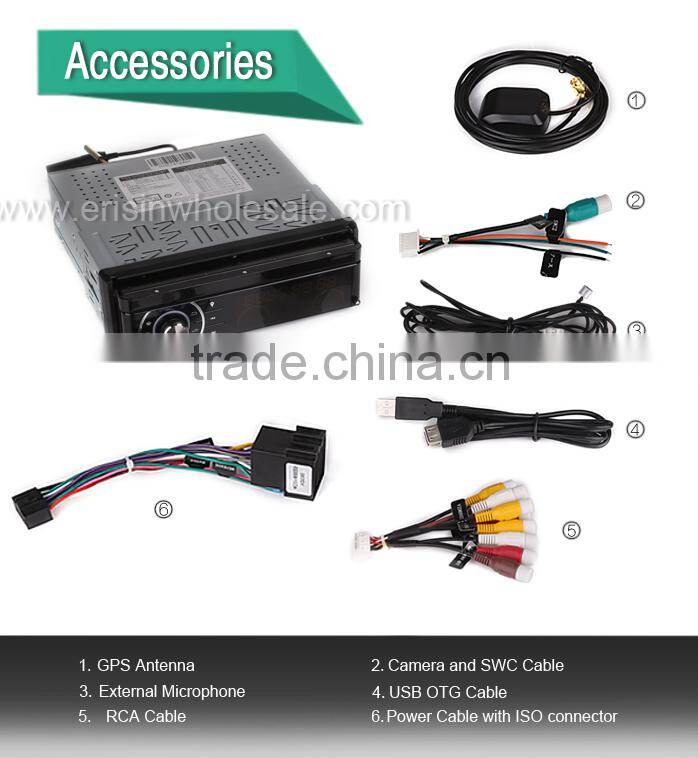 Erisin ES8990A 7" Universal 1 din Car DVD with GPS WiFi 3G DVR