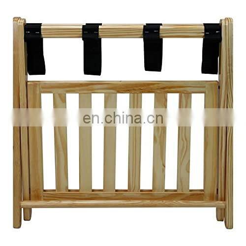 Foldable hotel luggage rack wood ,hotel wooden luggage rack