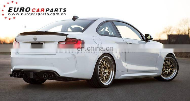 F87 M2 K-style diffuser fit for F87 2015-2019year K-style carbon fiber rear diffuser for M2