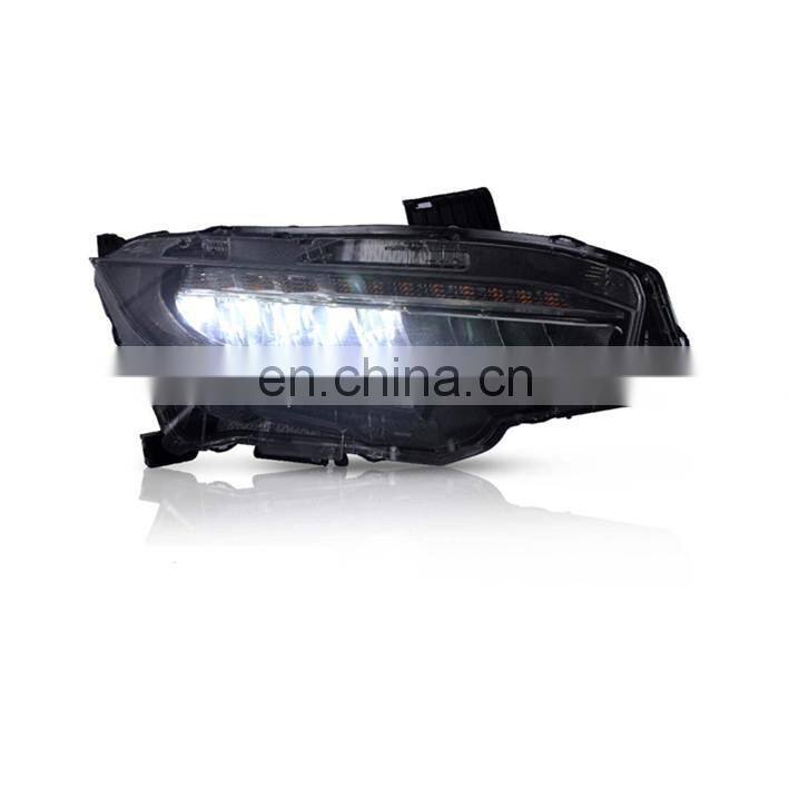 LED Car Headlights for Civic 2016-2018 Full-LED Headlamp Plug and Play for new Civic