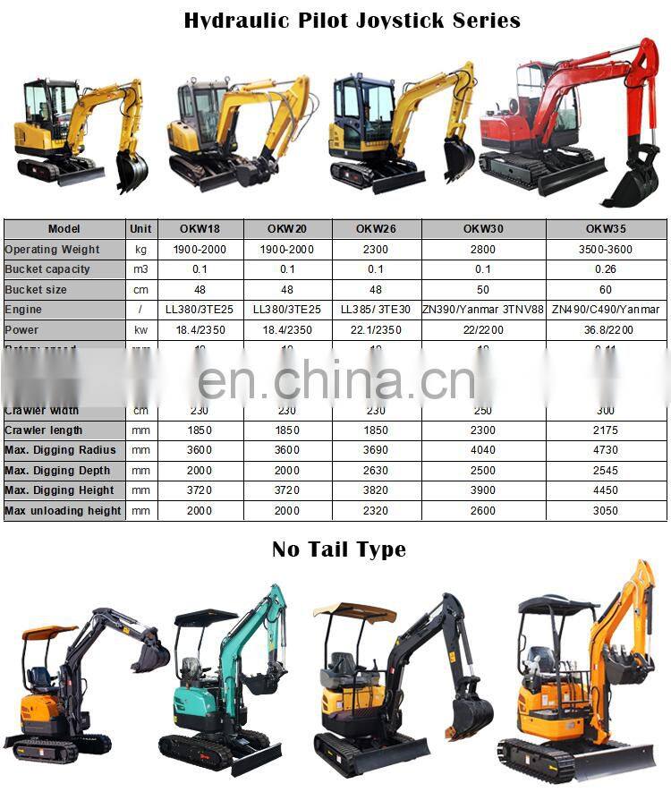Heavy equipment powerful mini 2700kg mini excavator free shipping excavators hydraulic pump