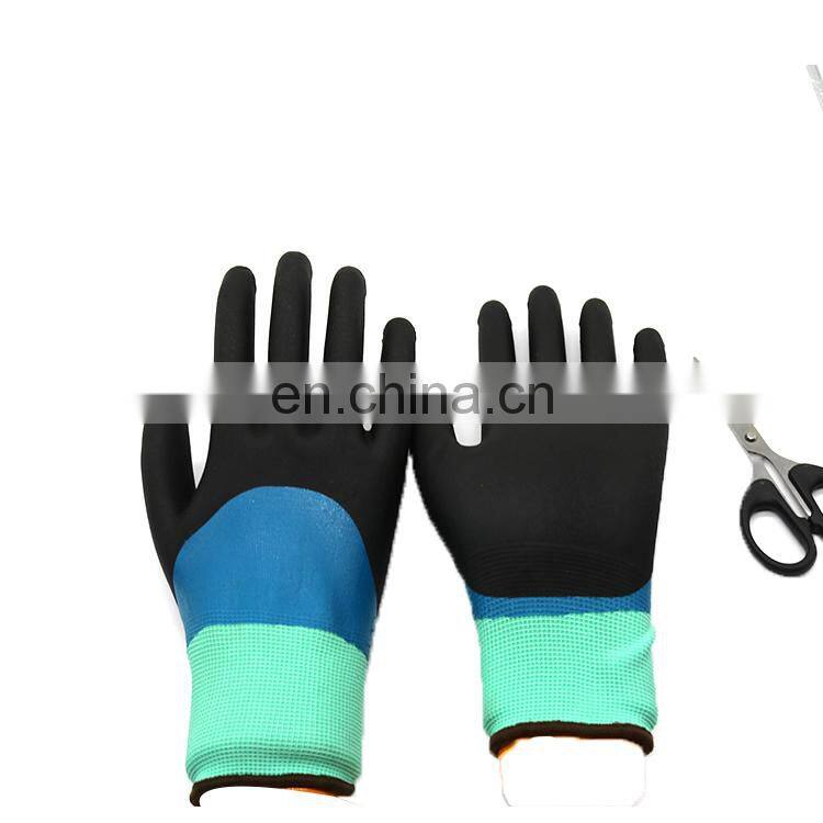 Customize hot sell 3/4 dipping best work gloves for dexterity