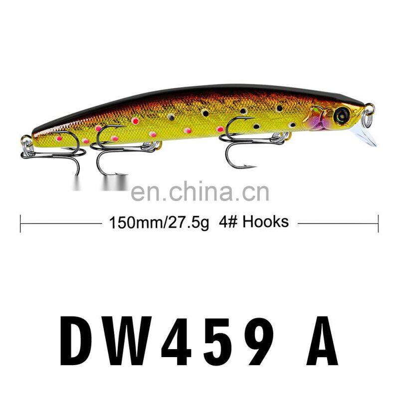 15cmlure baitVIBHard bait bionic water pulling bait 27.5gfish lead sea fishing lure Suspending jerkbait fishing artificial minno