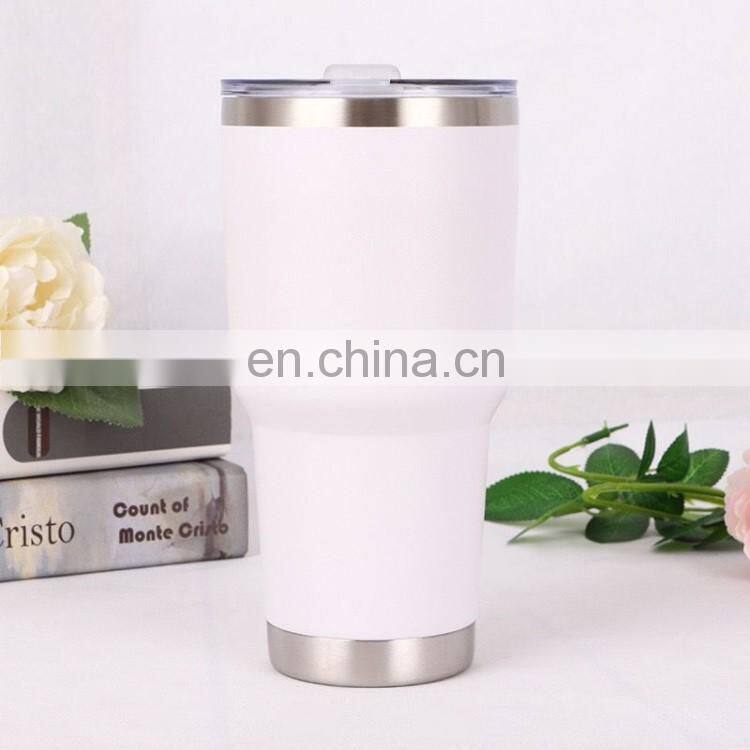 30oz Metal Coffee Mug Tumbler Double Wall Vacuum with Straw and Handle