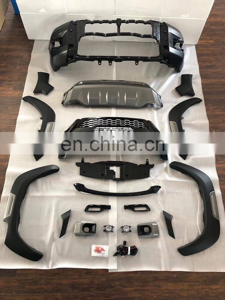 High quality new arrival body kit front bumper grille fender flares for 2021 Hilux Revo change to Rocco facelift conversion kit