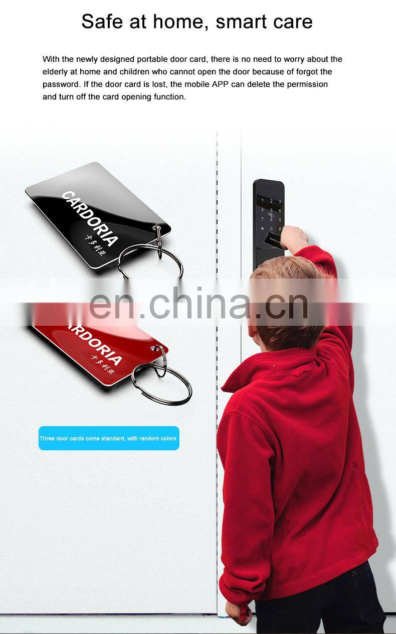 Security Ble Ttlock App Rfid Card Electronic Digital Hotel Lock For Hotel Apartment Airbnb