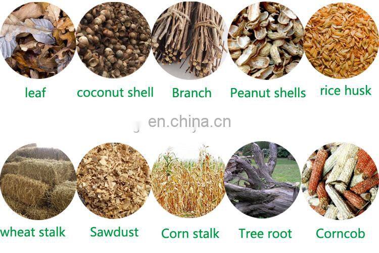 coffee husk sugarcane bagasse wood sawdust lump rice husk straw grass charcoal making machine carbonization plant