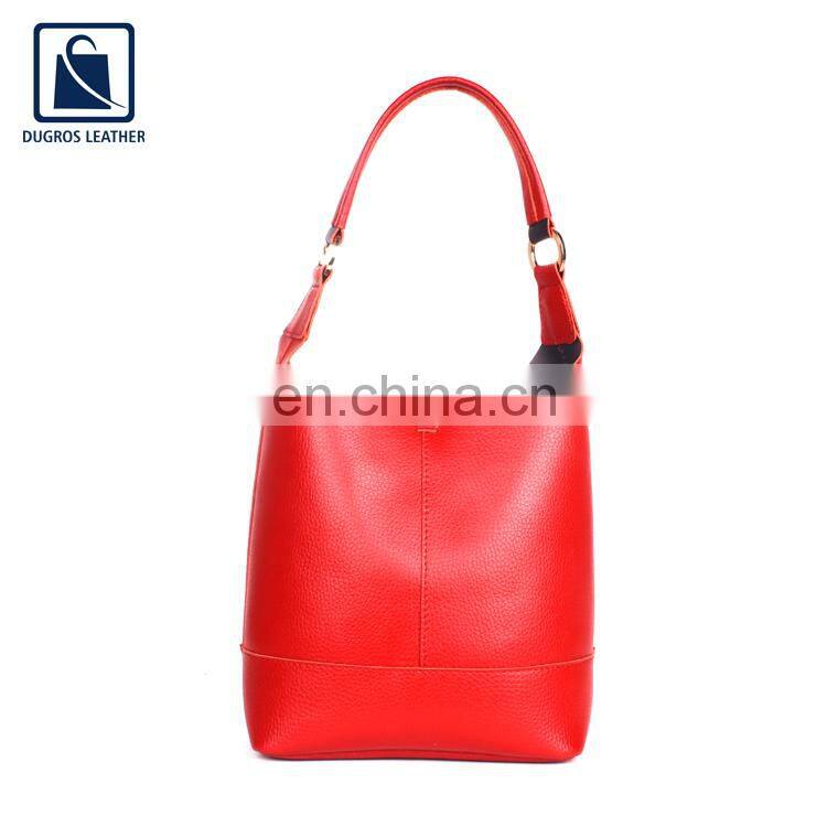 Trendy Design Stylish and Elegant Look Open Closure Type Women Genuine Leather Shopper Bag Supplier