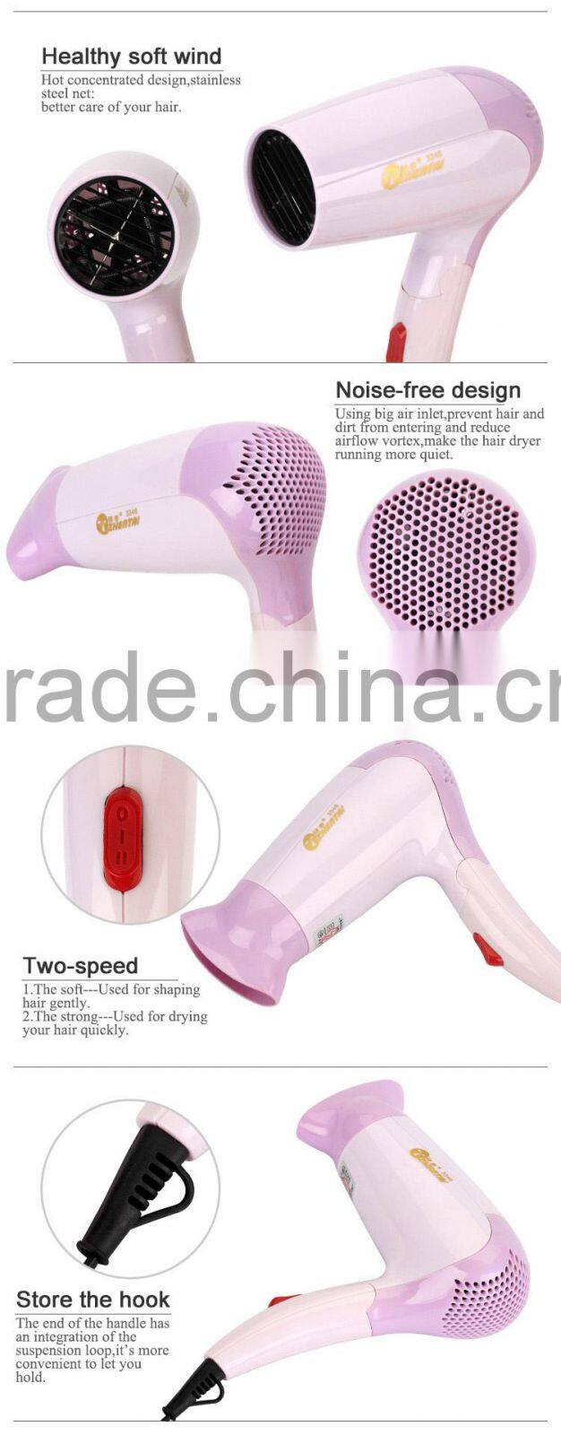 Foldable Hair Dryer Private Labeling DC Motor Hair Dryer