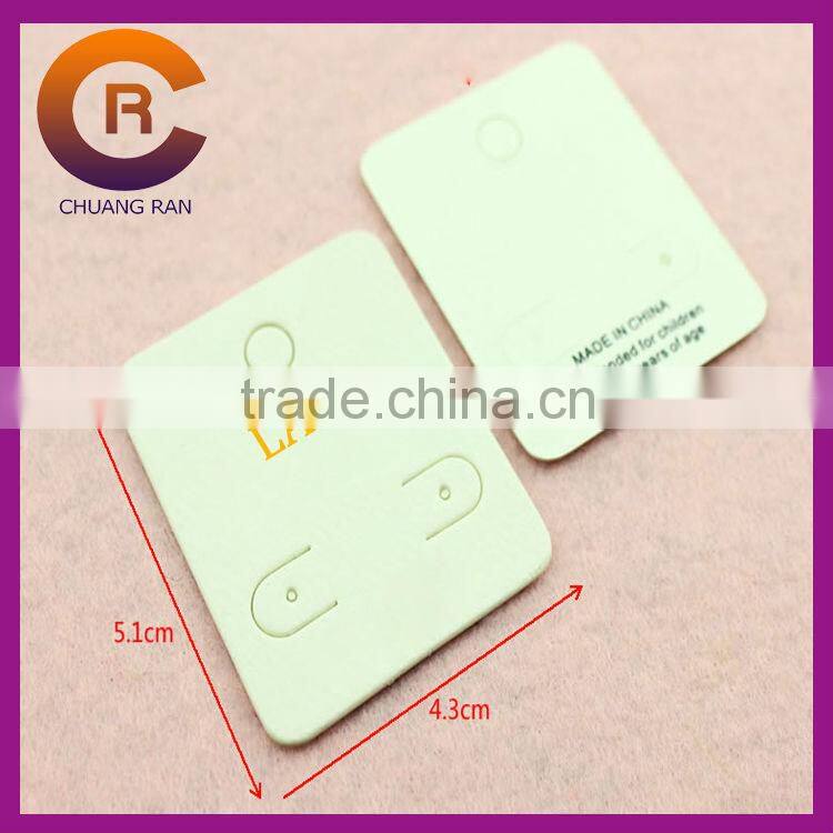 Cream color necklace earring display tags custom jewelry tags