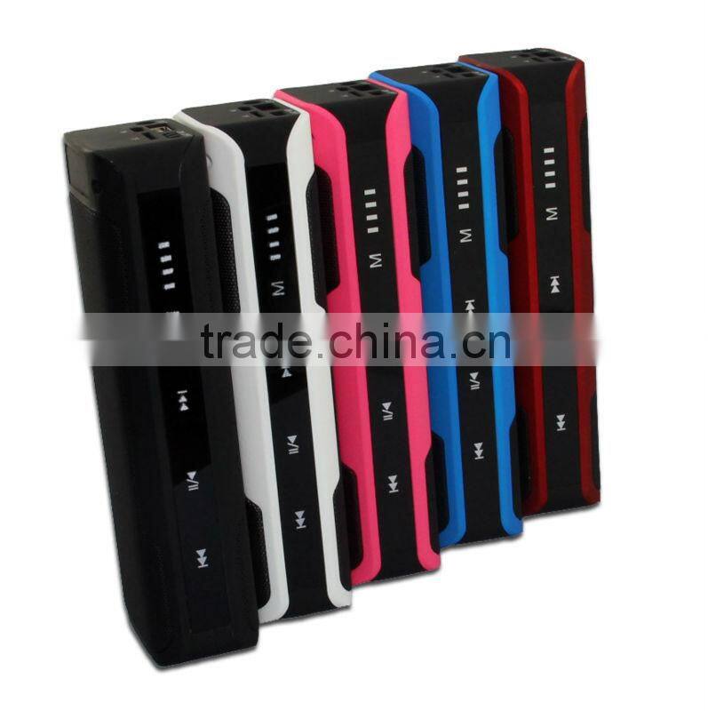 2014 New Arrival OEM touch screen bluetooth speaker can be used as power bank