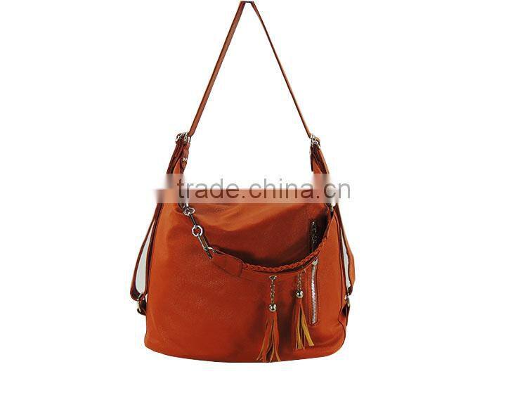 fashion women shoulder bag pu leather handbag tassel bag