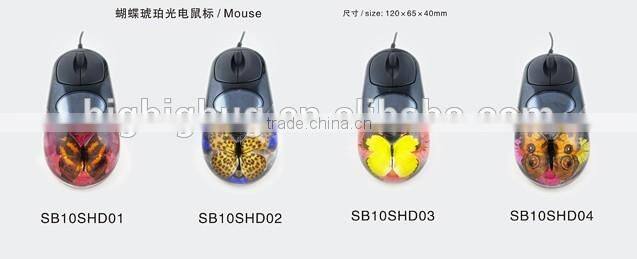 New design computer mouse with real insect