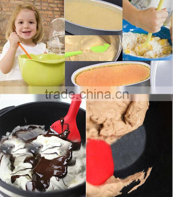 food grade silicone cooking colorful silicone spatula set kitchenware