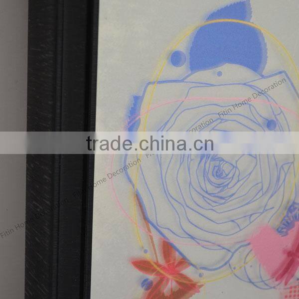 photo frame wooden wall clock square clock