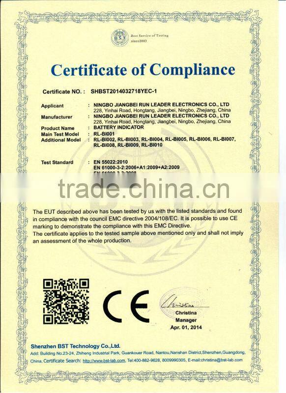 Led Battery Indicator 24V for Golf Kart