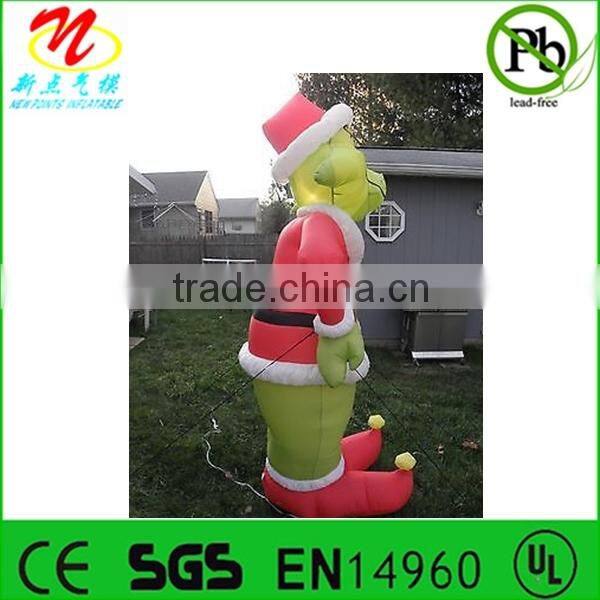 Inflatable Christmas gemmy bear yard light-up lawn decor