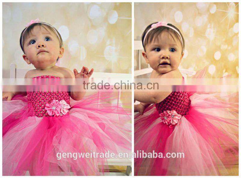 2015 Infant Baby Girls Tutu Dress Cute Baby Birthday Party Dress European Festival Girl Dress
