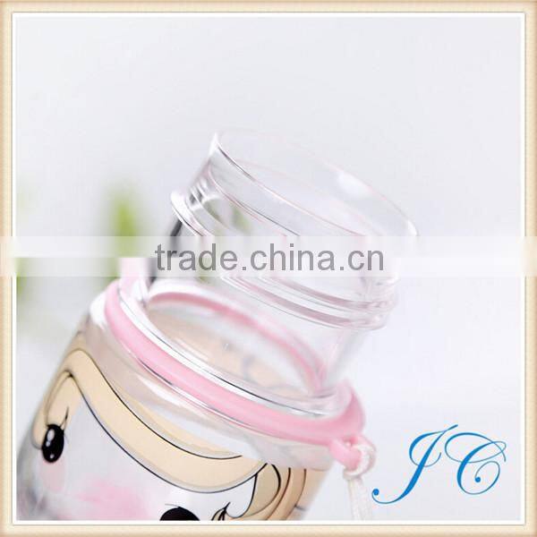 2015 Newest Cartoon Plastic Water Bottle For Children