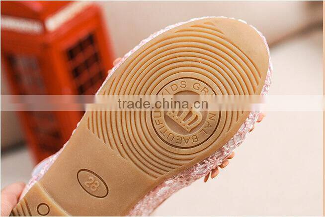 cute princess wholesale girls shoes sweet girl flower high heel flower shoes