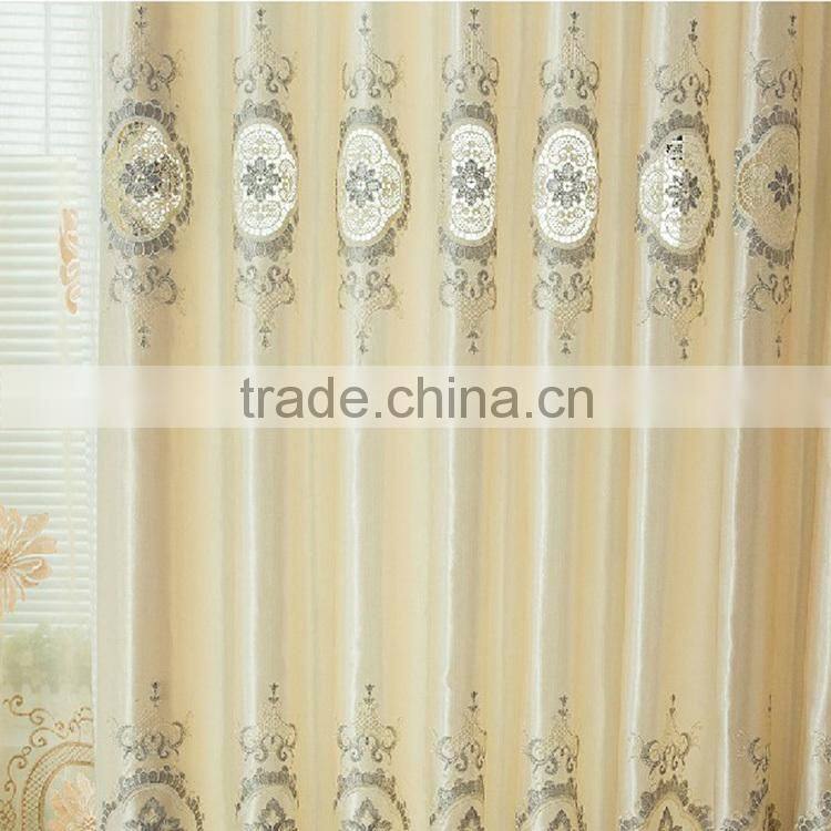 High grade blending polyester luxury three-dimensional jacquard window models for bedrooms