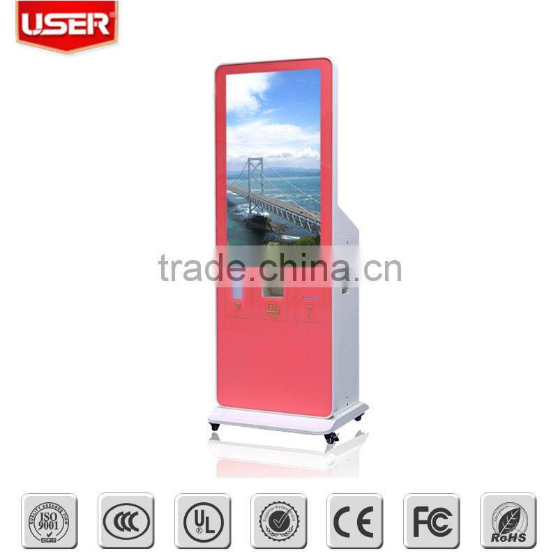 Modern design shopping mall digital signage wireless all in one photo booth machine