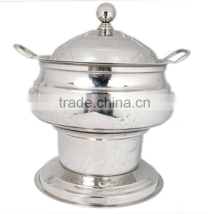 Steel Cheffing Dish, Wedding & Party utensils, food serving dish, hot keeping dish, Catering item, Hotel & Restaurant utensils