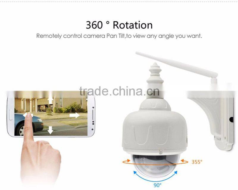 Waterproof IP66 HD 1.0mp 720p ip ptz camera cctv camera cctv with P2P plug and play