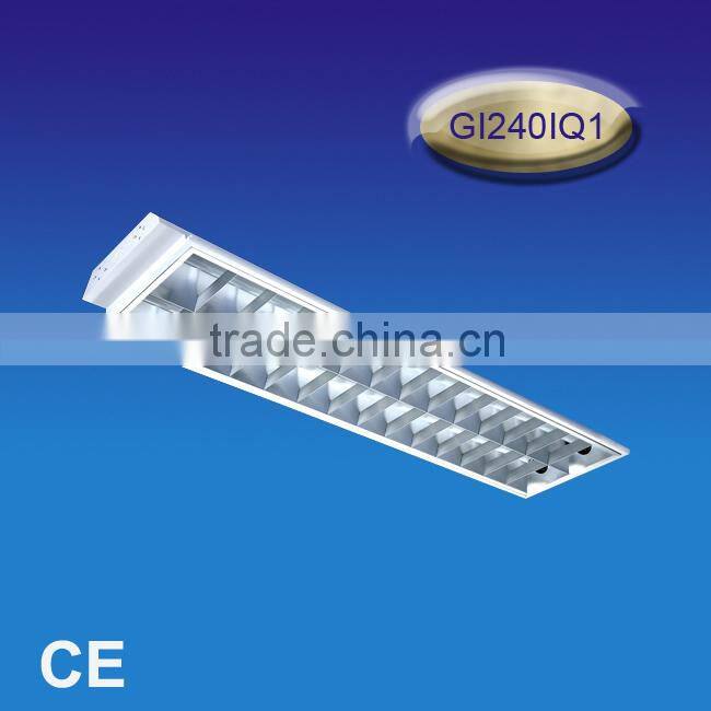 Bult-in Grille Lamp Panel 4*17/18/20W, T8/T10 Lamp Tray, lamp house