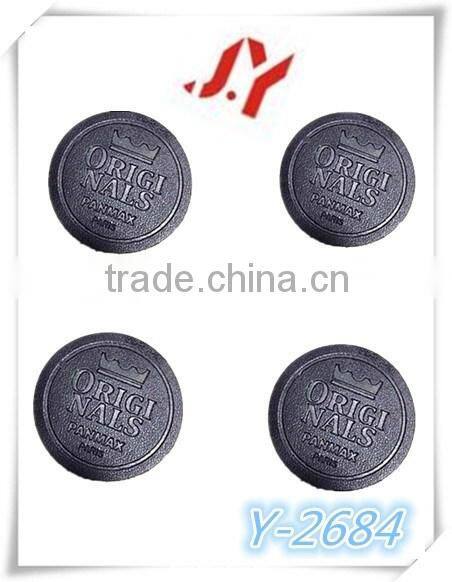 China Supplier Fancy Embossed Denim /PU Leather Patches