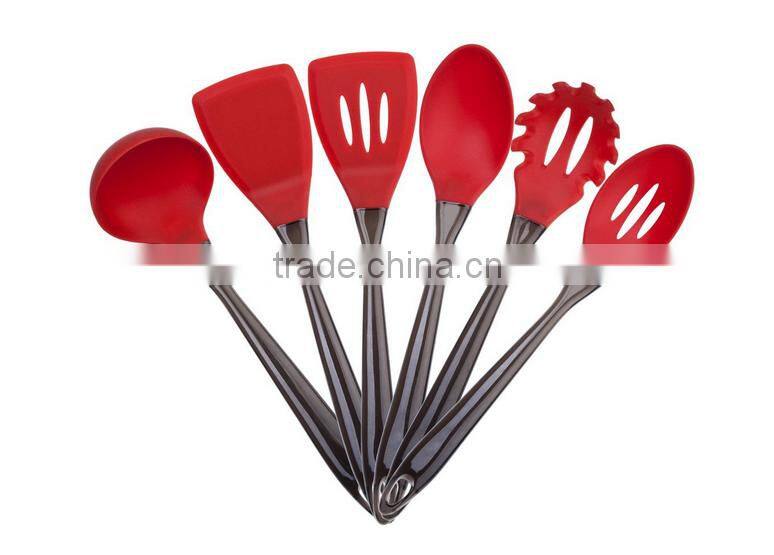 8 pcs best selling food grade FDA and LFGB colorful silicone utensils kitchen products set