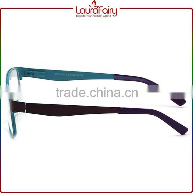 Laura Fairy Quality Stylish Mutil Color Metal Eyeglasses Optical Frames With Spring Temple