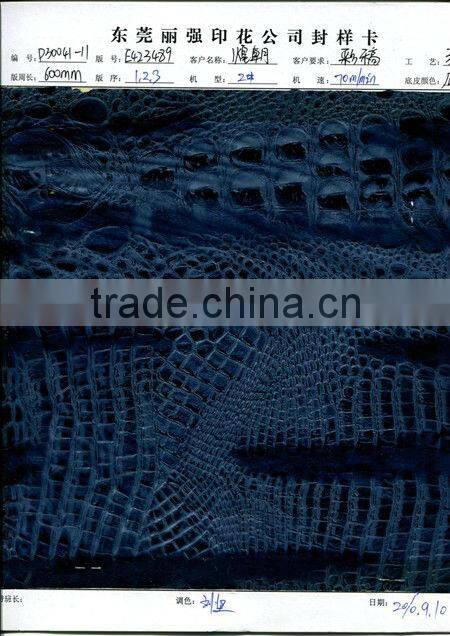 china 2013 crocodile pattern heat transfer film for textile