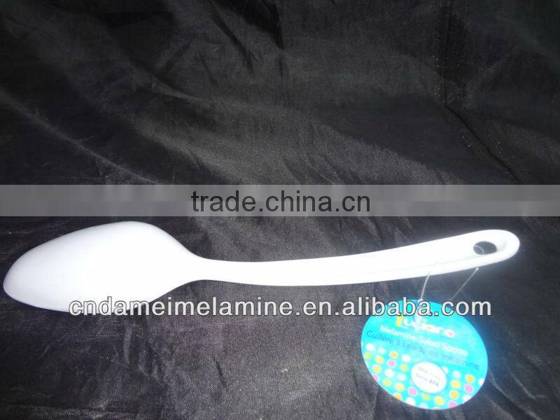 Plastic melamine salad mixing spoon for western country