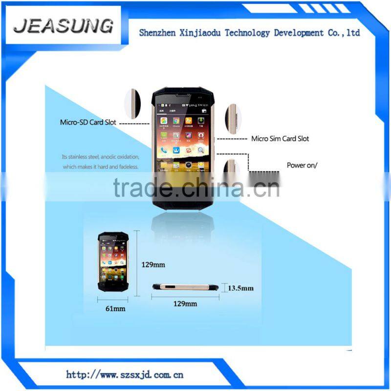 shenzhen wholesale 5 inch android 4.4 waterproof rugged mobile phone GPS