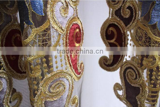 Purple romantic bedroom curtains