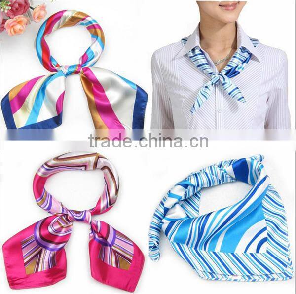 oem custom logo women cooling silk neck scarf