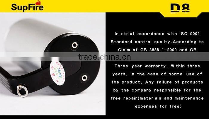 Supfire D8 Waterproof IP68 Explosion-Proof Torch Light