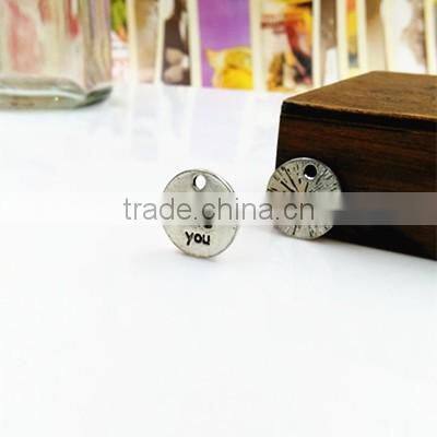 Silver I Love You Word Charms Personalized Letter Charm for Jewelry Making