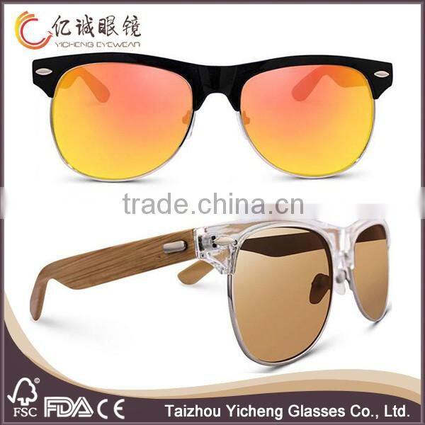 2015 handmade recycled wholesale customizable bamboo sunglasses